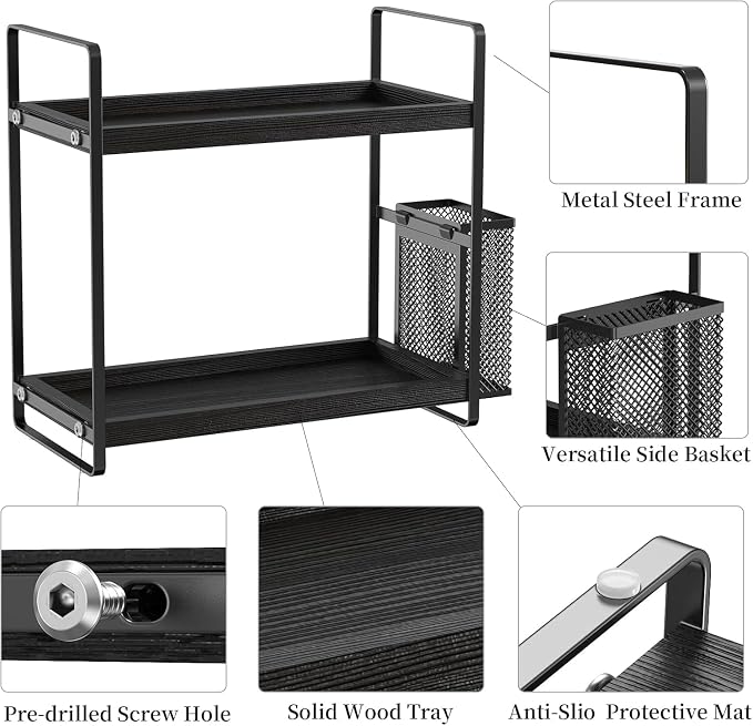 LEMIKKLE Bathroom Organizer Countertop, Counter Organizer - Image 7