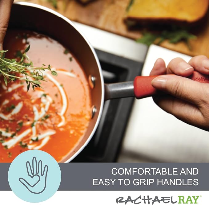 Rachael Ray 14753 11-Piece Nonstick Cookware Set - Image 5