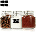 ComSaf 3-Pack Square Glass Coffee Canisters by ComSaf