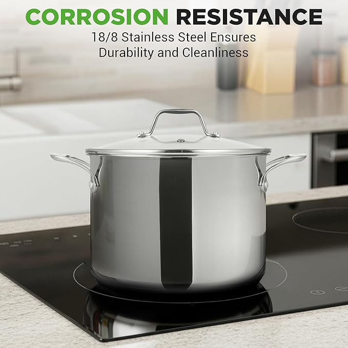 NutriChef 8-Quart Stainless Steel Stock Pot - Image 7