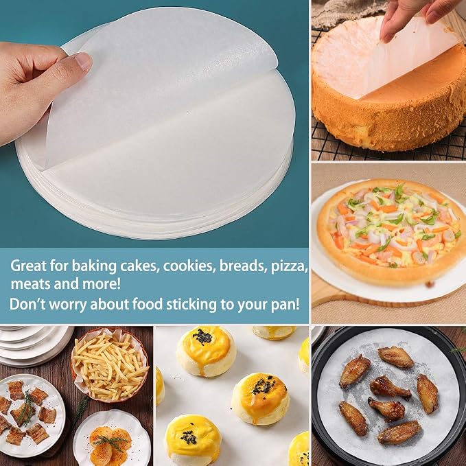 Baking Parchment Circles, 12 Inch Non Stick Baking Parchment Paper - Image 5
