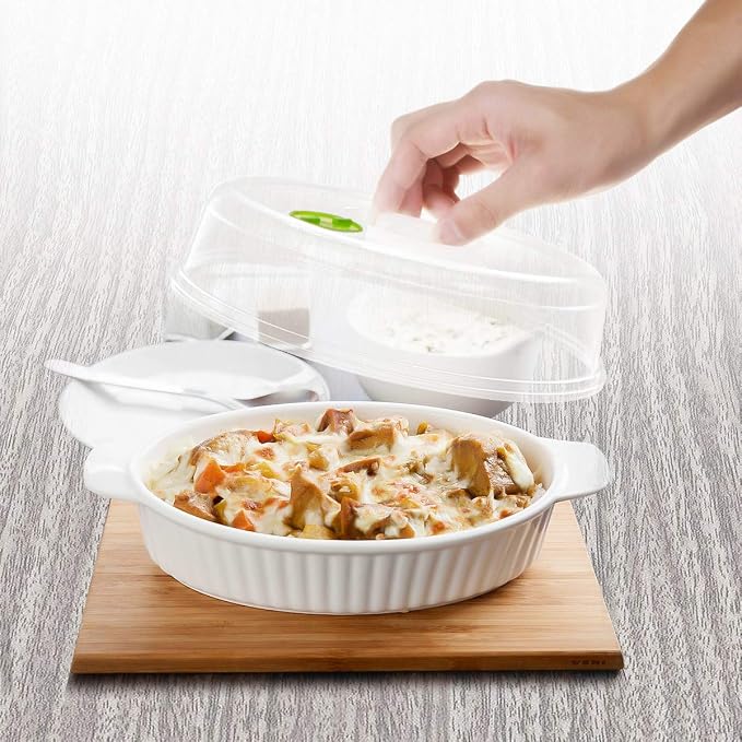 Set of 5 Microwave Plate Covers - Image 5
