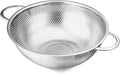 E-far Stainless Steel Colander, 3-Quart Micro-Perforated Metal Colander Strainer by E-far