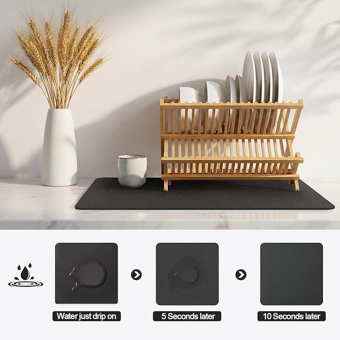 Ecotrim - Dish Drying Mat for Kitchen Counter | Coffee Bar Mat for Countertops - Image 4