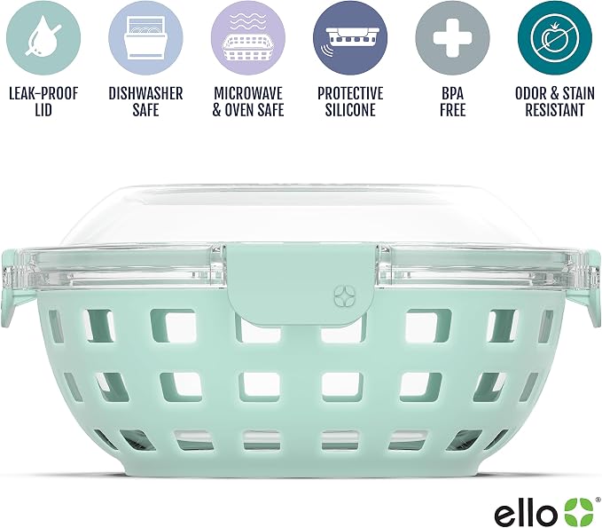 Ello Duraglass Meal Prep Container- Glass Food Storage Container - Image 3