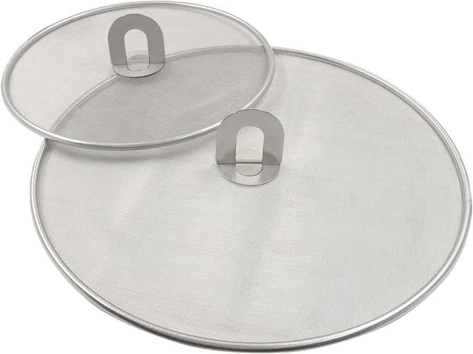 2Pcs 10" & 13" Stainless Steel Splatter Screen Splatter Guard, Ultra Fine Mesh by Unknown