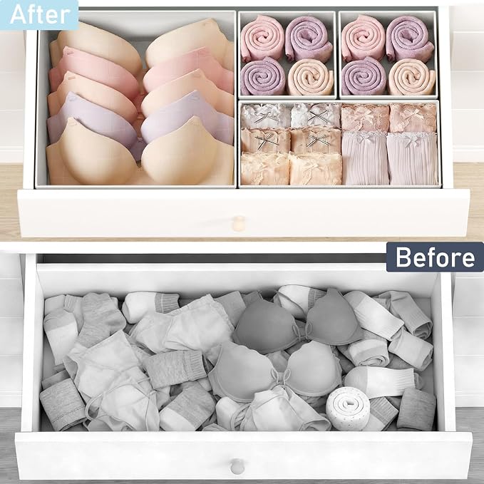 DIMJ Drawer Organizer Clothes 26 Pack - Image 6