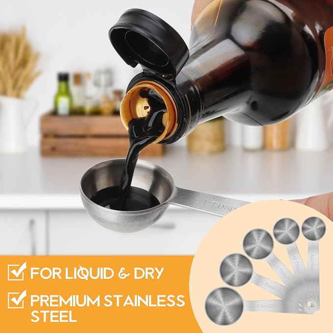 2 PCS 1 Teaspoon Stainless Steel Single Measuring Spoon - Image 2