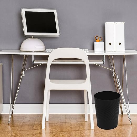 UUJOLY Plastic Small Trash Can Wastebasket, Garbage Container Basket - Image 4