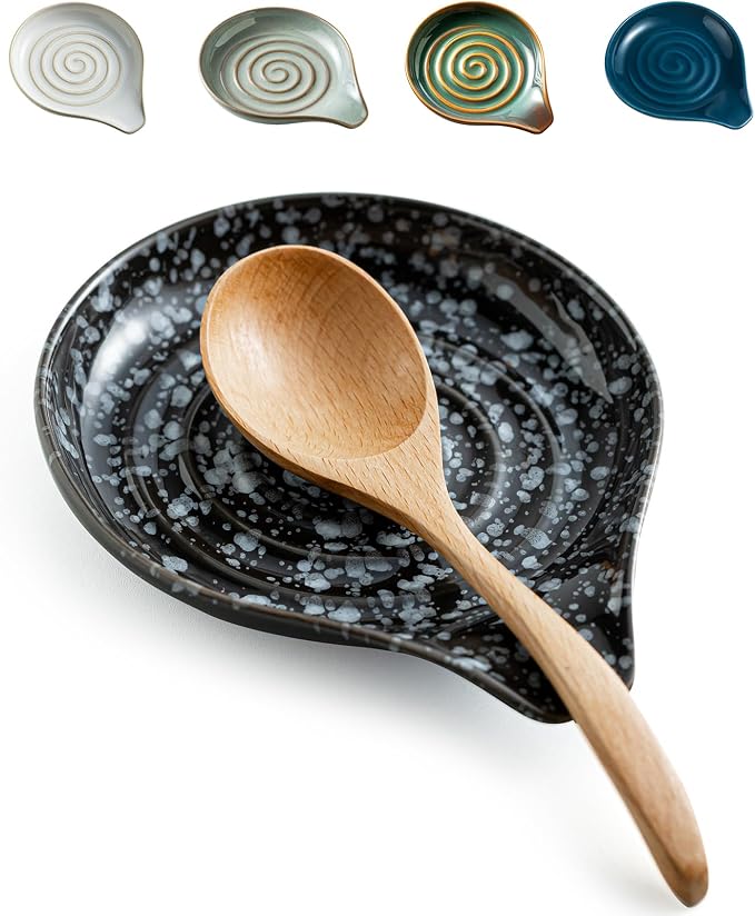 LAUCHUH Spoon Rest for Stove Top, 5 inch Cooking Spoon Holder for Kitchen by LAUCHUH