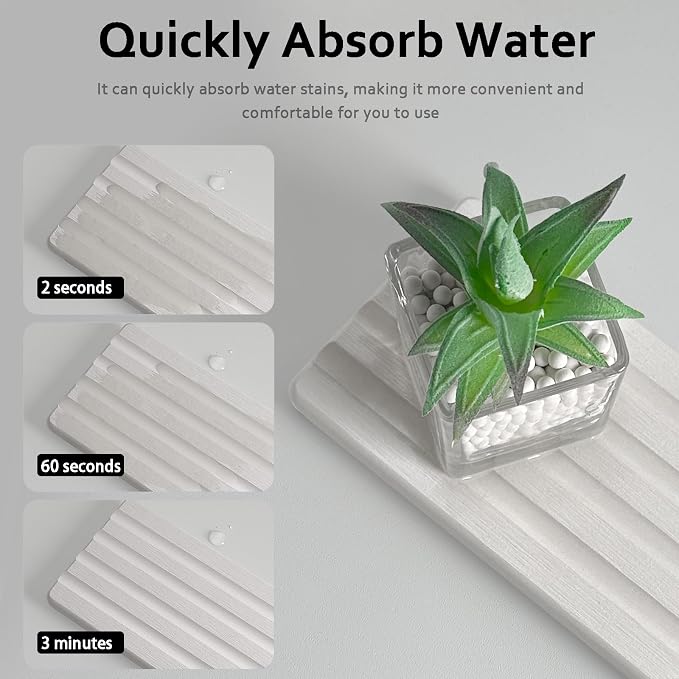 Diatomite Soap Dish, Water Absorbing Stone Tray, Kitchen Sink Organizer - Image 5