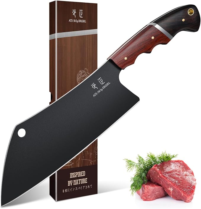 DRGSKL Meat Cleaver Knife 8inch by ProfessionalKitchenKnife