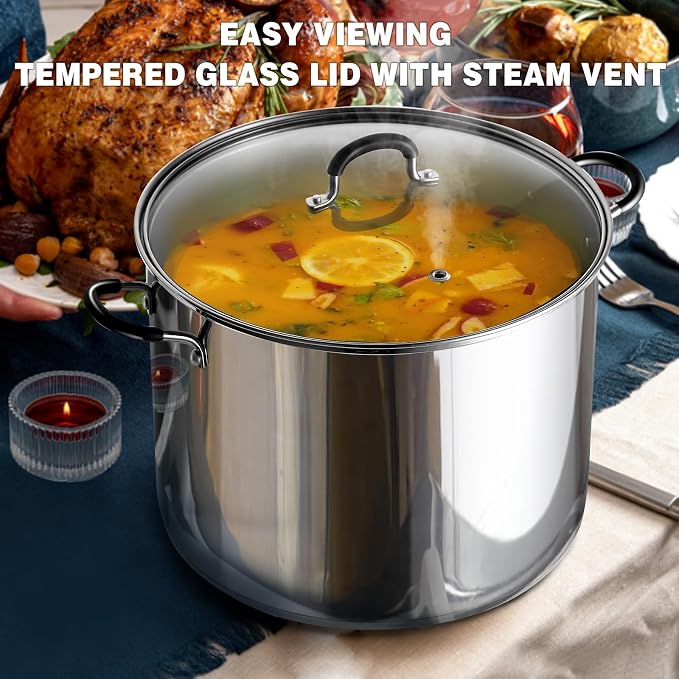 Cook N Home Stockpot Sauce Pot Casserole Pan Saucier Induction Pot - Image 3