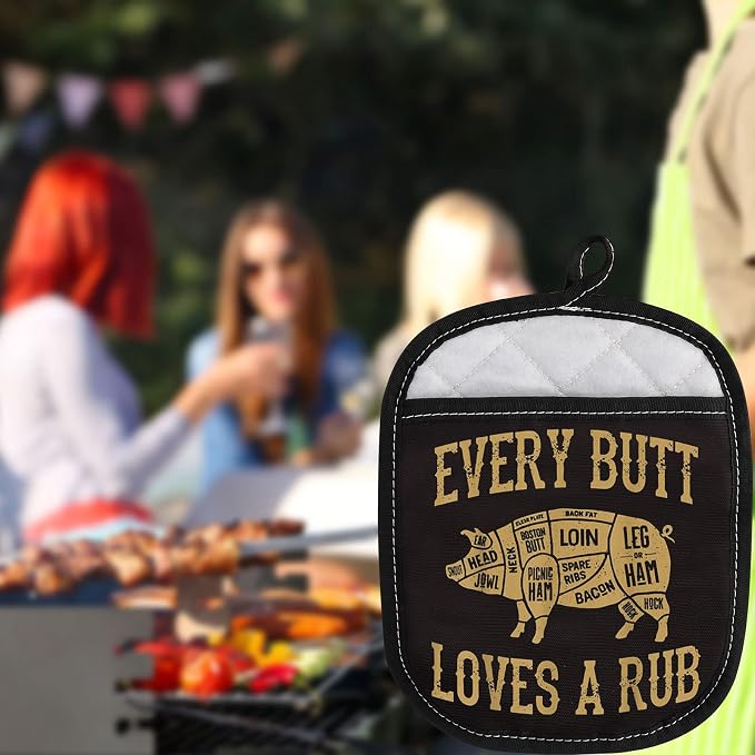 LEVLO Funny Pig Pork BBQ Grill Oven Mitt - Image 5