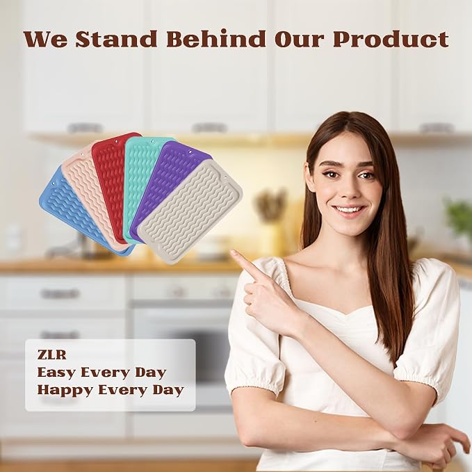 ZLR Silicone Sponge Holder & Sink Caddy Tray - Image 7
