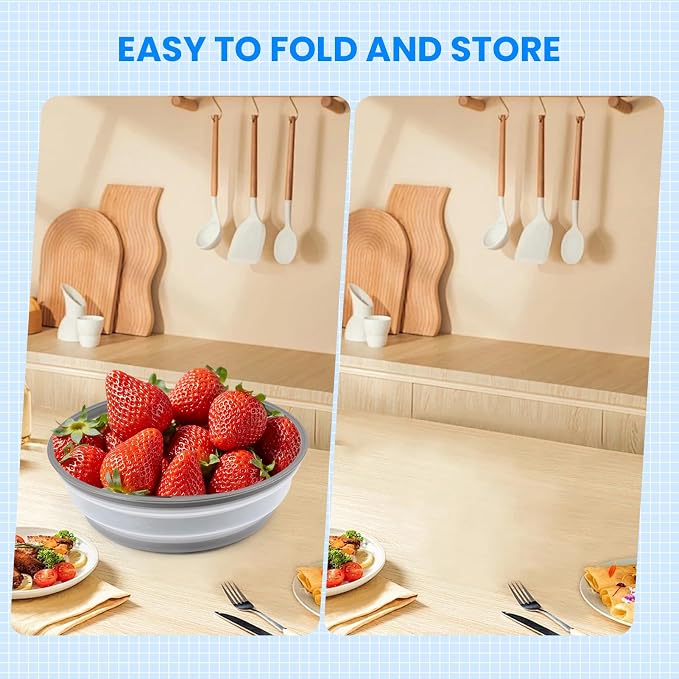 Microwave Cover for Food and Silicone Mat Collapsible Microwave Splatter Cover - Image 5