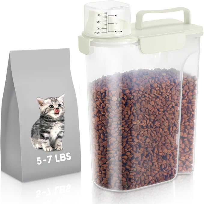 LEAWALK 5Lbs Dog Cat Storage Container Portable by LEAWALK