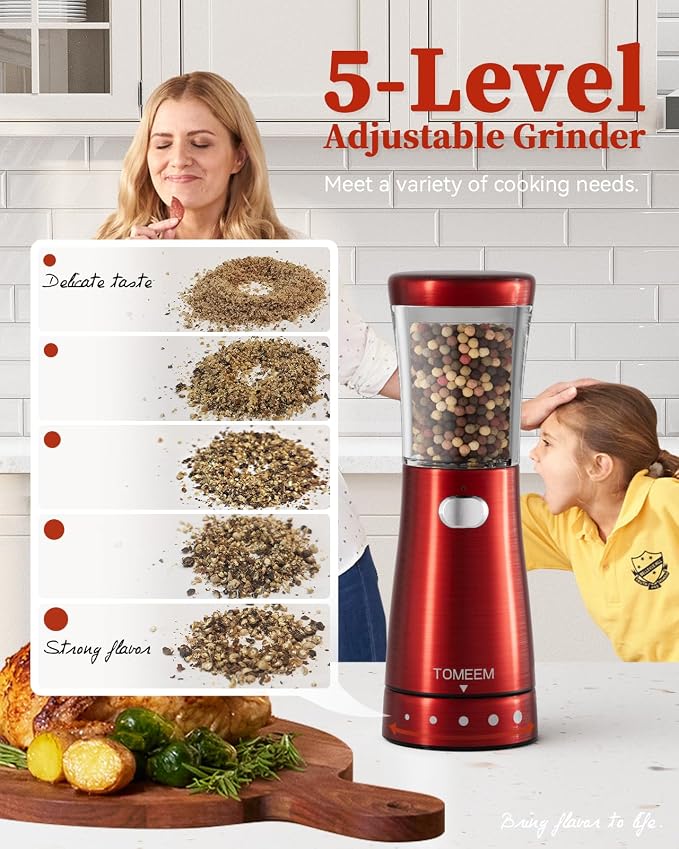 Electric Salt and Pepper Grinder Set - Image 2