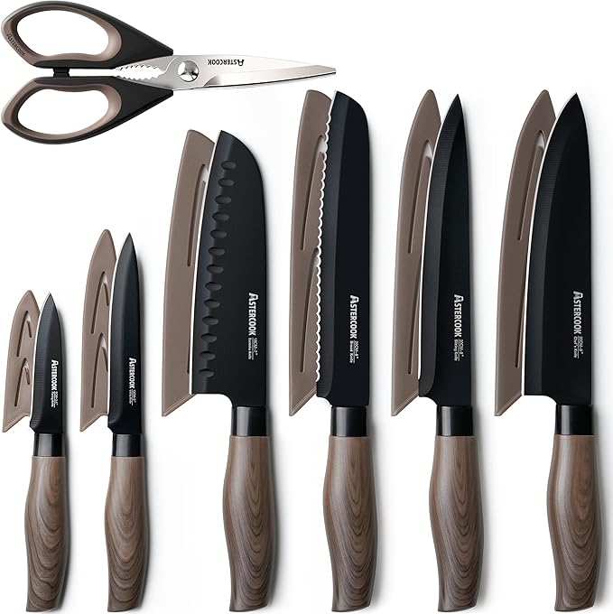 Astercook Knife Set, 13-Piece Kitchen Knives Set by Astercook