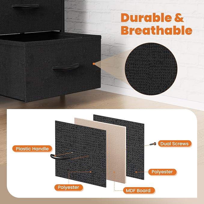 Sweetcrispy 7 Drawer Dresser Storage Organizer - Image 5
