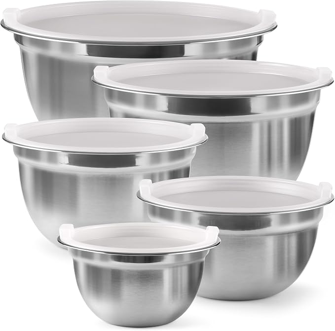 FineDine Stainless Steel Mixing Bowls Set by FINEDINE