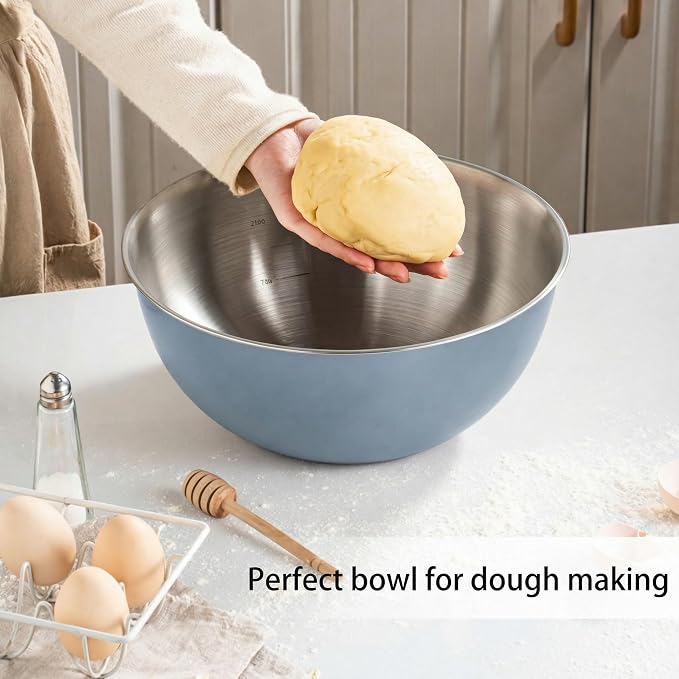 304 Stainless Steel Kitchen Colander Set, 3.5QT Colander - Image 7