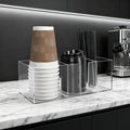 Acrylic Cup Holder for Countertop, 3 Slots Acrylic Coffee Bar Accessories and by ClarityCraze