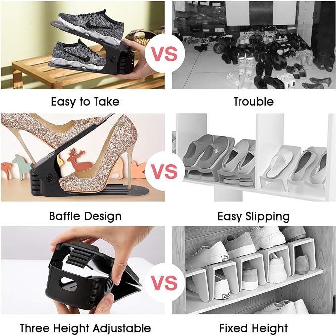 Neprock Shoe Rack Shoe Organizer Space-Saving Storage Shoe Organizer - Image 5