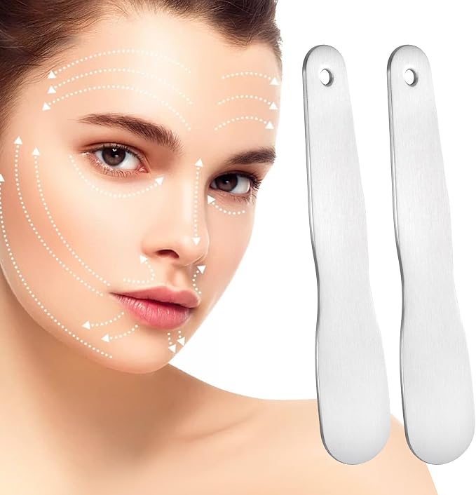 Pndeyo 3pcs Mini Stainless Steel Makeup Spatula, 3.35x0.69in Reusable Cosmetic - Image 5