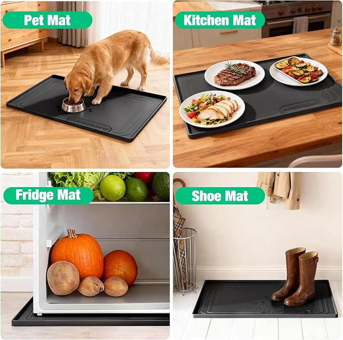 Aisslro Under Sink Mat 34" X 22", Waterproof Silicone Cabinet Organizer - Image 7