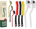 8 Pcs Crevice Cleaning Brush Set – Hard Bristle Cleaning Tools by Unknown