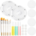 Cookie Decorating Supplies Including 2Pcs Acrylic Cookie Turntable 6Pcs Cookie by PimoysLivingNecessities