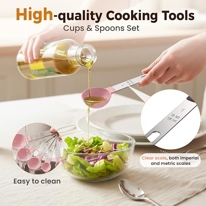 16PCS Measuring Cups and Spoons Set, Measuring Spoon Set - Image 6