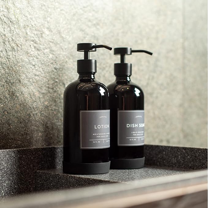 Hand and Dish Soap Dispenser for Kitchen and Bathroom, Stainless Steel Pumps - Image 9