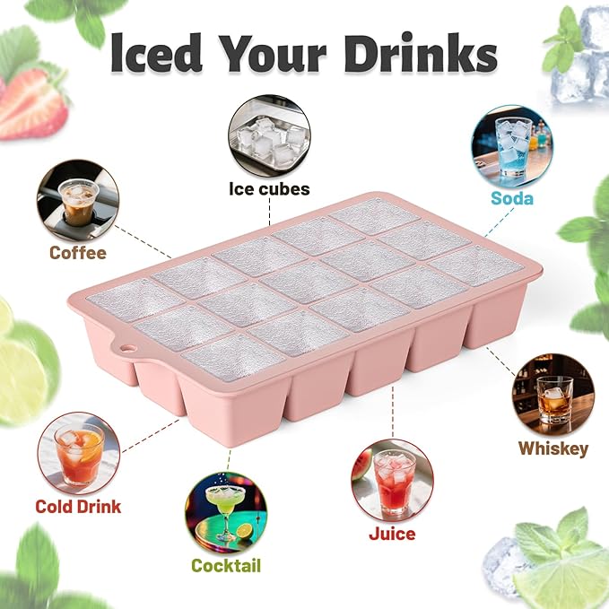 Silicone Ice Cube Tray 3 Pack - Image 7