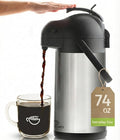Thermal Coffee Carafe 74Oz, Keeps Drinks Hot by Cresimo