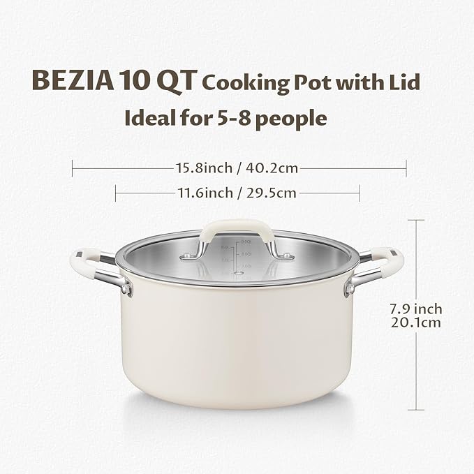 10 Quart Nonstick Stock Pot - Image 6