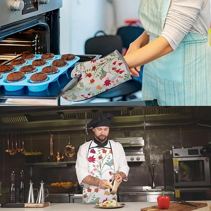 3 Pcs Kitchen Stuff, Kitchen Oven Mitts and Pot Holders Sets - Image 7