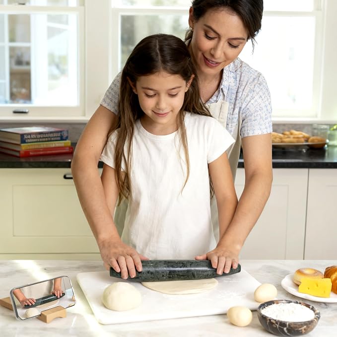 Natural Marble French Rolling Pin, 12 inch Kitchen Baking Tool - Image 8