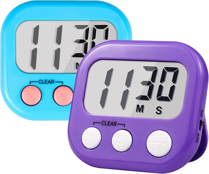 Timer for Kids Teachers Supplies Digital Kitchen Timers for Cooking Large by AOUCE