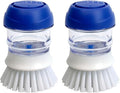 CELOX 2 Pack Dish Brush with Soap Dispenser by CELOX