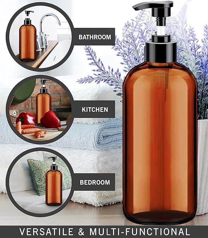 Soap Dispenser with Rust Proof Pump, Waterproof Labels Bathroom, Plastic Hand - Image 5