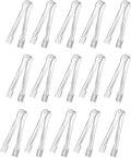 J-Chen 15PCS Plastic Buffet Serving Tongs Mini Serving Utensil Tongs Appetizers by FQAHQAN