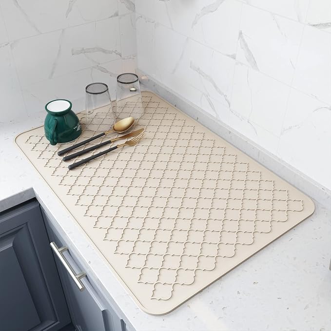 AMOAMI-Dish Drying Mats for Kitchen Counter-Silicone Dish Drying Mat-Kitchen by AMOAMI