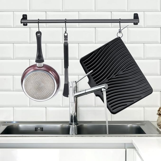 TIKNIK Silicone Dish Drying Mat, Stone Drying Mat - Image 3
