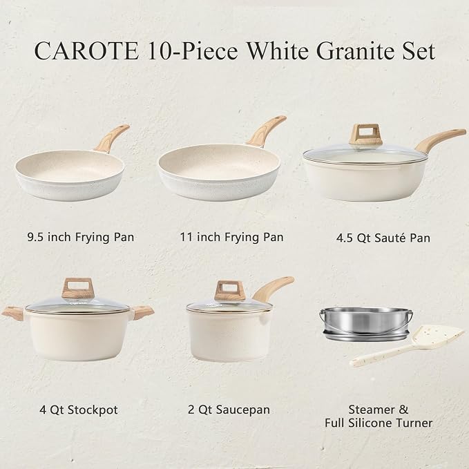 CAROTE Pots and Pans Set Nonstick - Image 2