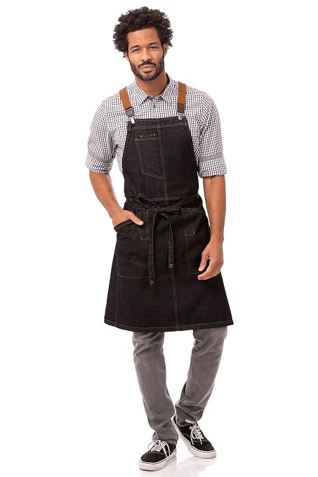 Chef Works Unisex Berkeley Bib Apron, One Size - Image 7