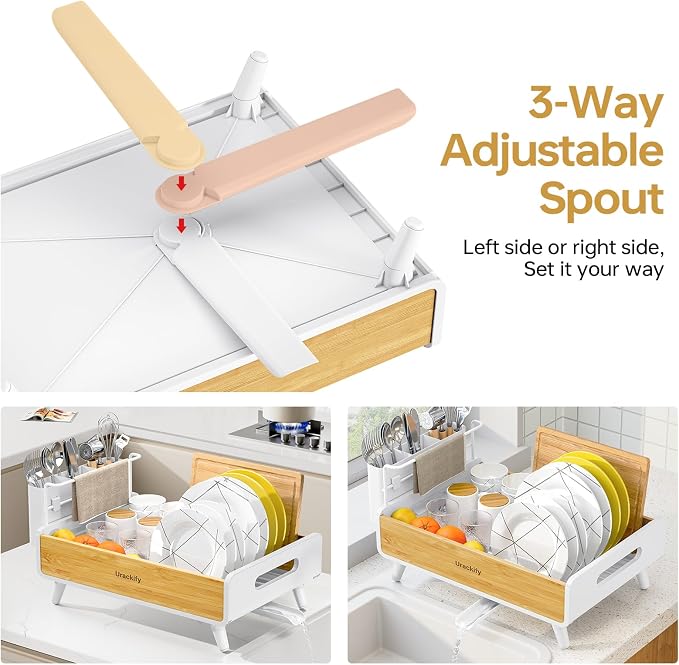 Urackify Dish Drying Rack for Kitchen Counter - Image 3