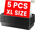 A-LuGei【X-Large Size【5 Pcs】 Tool Box Organizer Tray Divider【Single Size】 Black by A-LUGEI