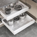 Seinloes 2 Pack Pull Out Cabinet Organizer 19" Deep, Full Extension 3 Slide by Seinloes